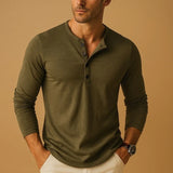 Men's Henley Long Sleeve Shirt