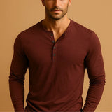 Men's Henley Long Sleeve Shirt