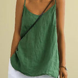 Spaghetti Strap V-Neck Cami Top
