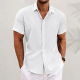 Short-Sleeve Linen Shirt