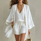Chic Linen Three Piece Set