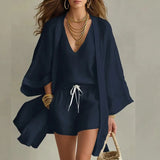 Chic Linen Three Piece Set
