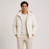 Men's Snap Puffer Jacket