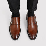 Men's Double Monk Strap Loafers