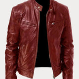 Casual Stand Collar Zip-Up Jacket