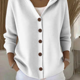 Hooded Knit Cardigan