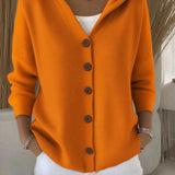 Hooded Knit Cardigan