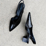 Orthopedic Slingback Block Heels