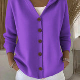 Hooded Knit Cardigan