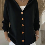Hooded Knit Cardigan