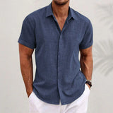 Short-Sleeve Linen Shirt