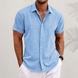 Short-Sleeve Linen Shirt