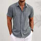 Short-Sleeve Linen Shirt