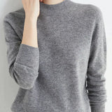Mock Neck Knit Pullover
