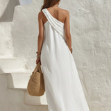 Asymmetric One-Shoulder Maxi