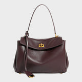 Minimalist Turn-Lock Flap Handbag