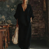 Relaxed V-Neck Pants Set
