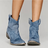 Suede Orthopedic Western Boots