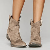 Suede Orthopedic Western Boots
