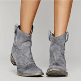 Suede Orthopedic Western Boots