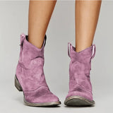 Suede Orthopedic Western Boots