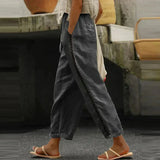 High-Waisted Tapered Trousers