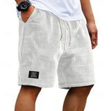 Relaxed Waffle Knit Drawstring Shorts