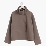 Stand Collar Single-Breasted Jacket
