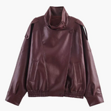 Relaxed Asymmetrical Zip-Up Jacket