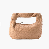 Knotted Handle Woven Mini Bag