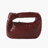 Knotted Handle Woven Mini Bag