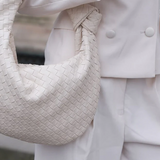 Medium Knotted Handle Woven Bag