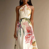 Floral Halter Maxi