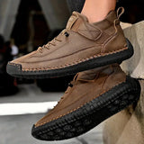 Stitch Detail Lace-Up Sneakers