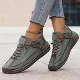Stitch Detail Lace-Up Sneakers