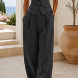 Two-Piece Waistcoat and Trouser Set