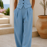 Two-Piece Waistcoat and Trouser Set