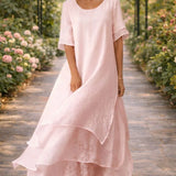 Fluid Cut Elegant Maxi Dress