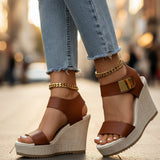 Amanda Platform Wedge Sandals