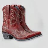 Embroidered Mid-Calf Western Boots