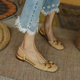 Adjustable Slingback Flat Sandals