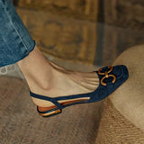 Adjustable Slingback Flat Sandals