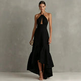 High-Low Halter Dress