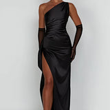 One-Shoulder Maxi Dress