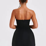 Strapless Bubble Mini Dress