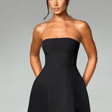 Strapless Bubble Mini Dress