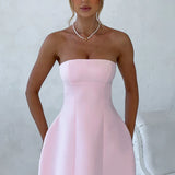Strapless Bubble Mini Dress