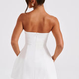 Strapless Bubble Mini Dress