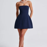 Strapless Bubble Mini Dress