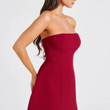 Strapless Bubble Mini Dress
